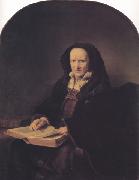 Ferdinand bol Historiated portrait of an 81 year-old Woman (mk33) oil on canvas